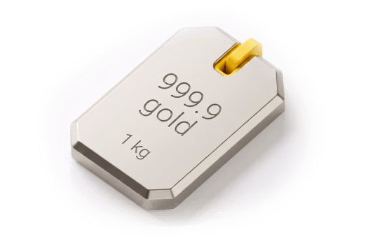 Gold bars with a purity of 999.9