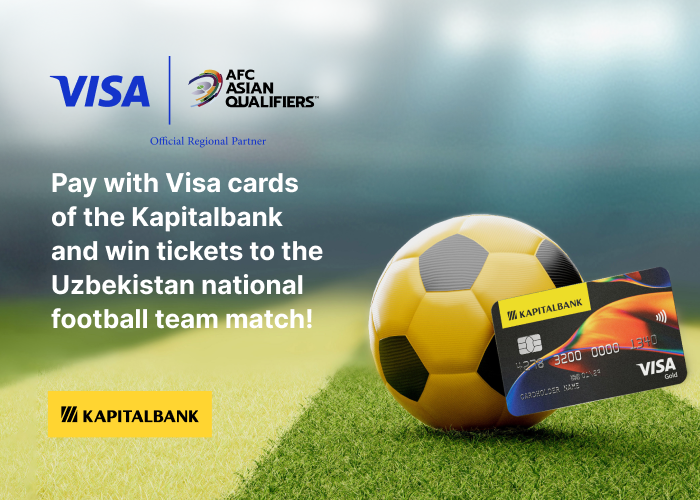 Visa Kapitalbank cardholders have a chance to win the tickets to FIFA 2026 World Cup