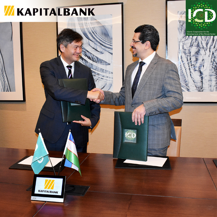 On June 11, 2019 - Islamic Corporation for the Development of the Private Sector (ICD) signed an agreement on rendering consulting services to JSCB “Kapitalbank” in order to create Islamic window in the Bank