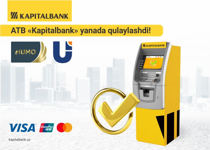 “Kapitalbank” ATB bilan yanada qulayroq bo’ldi 