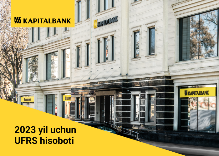 2023 yilda Kapitalbankning sof foydasi 77%ga oshdi