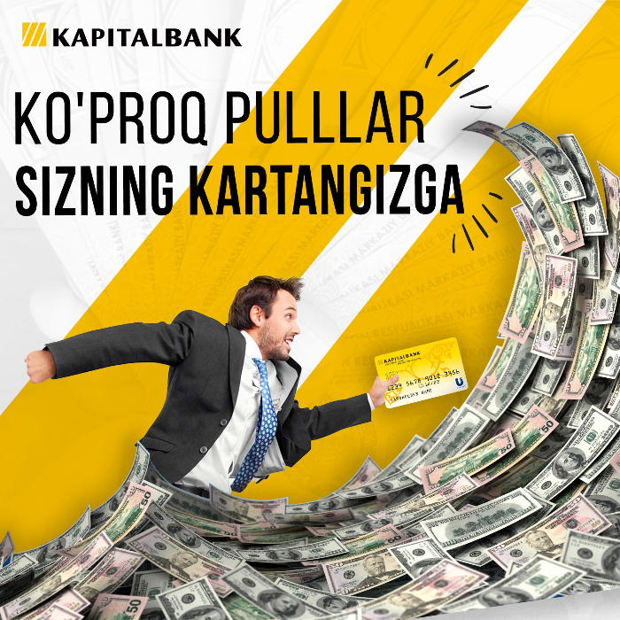 "Kapitalbank" ATB'da Yuqori dollar kursi - O'zbekistondagi eng yuqori ko'rsatkichlardan biridir.