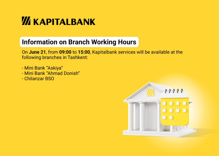 Work shedule of branches