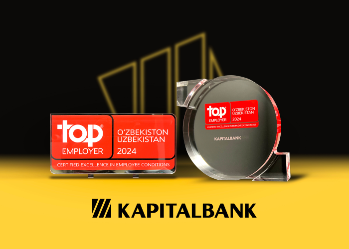 Kapitalbank xalqaro Top Employer sertifikatini oldi