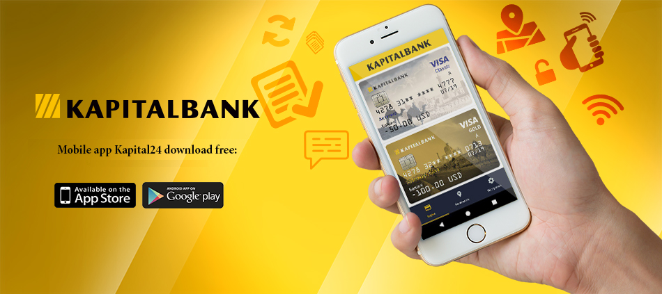 Mobile app Kapital24 Visa is a convenient and safe tool that allows you to