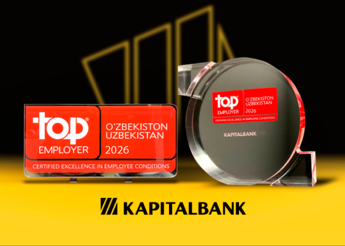 Kapitalbank yana bir bor Top Employers Institute tomonidan O‘zbekistondagi eng yaxshi ish beruvchilardan biri deb topildi