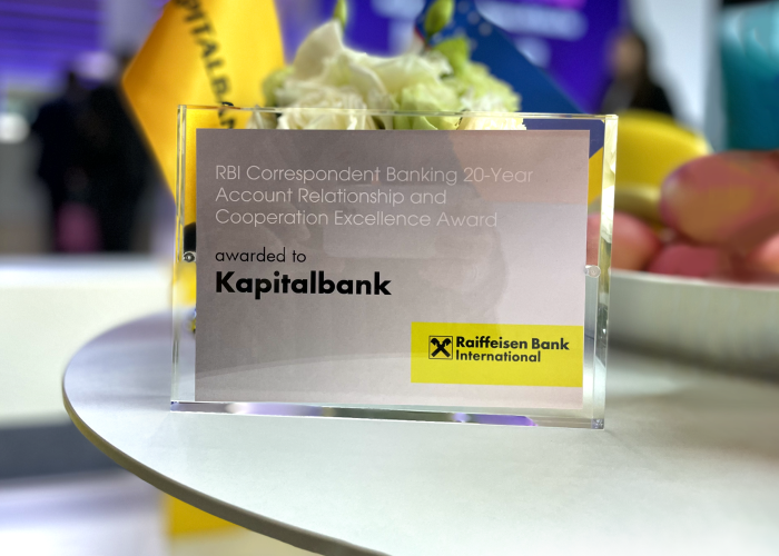 Kapitalbank received an award from Raiffeisenbank International AG